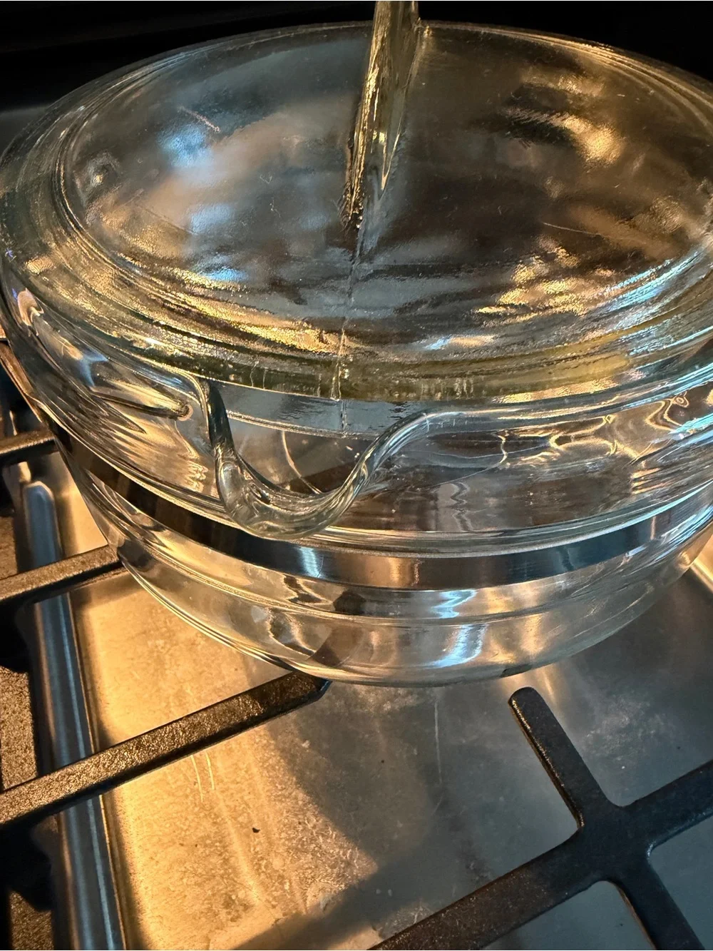 Pyrex Flameware Glass Saucepan with Lid and Handle